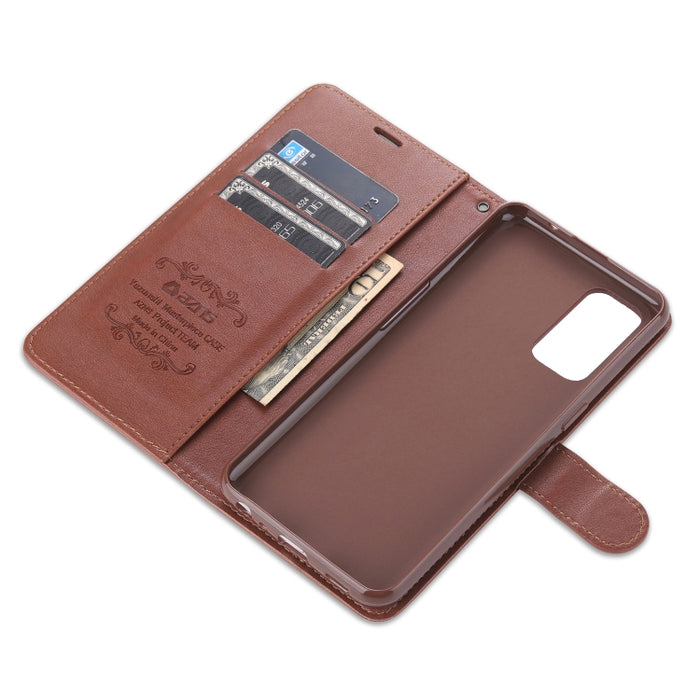 AZNS Estuche de cuero con tapa horizontal con textura de becerro magnético con ranuras para tarjetas y soporte y billetera, For OPPO Reno5 4G, For Xiaomi Mi 11