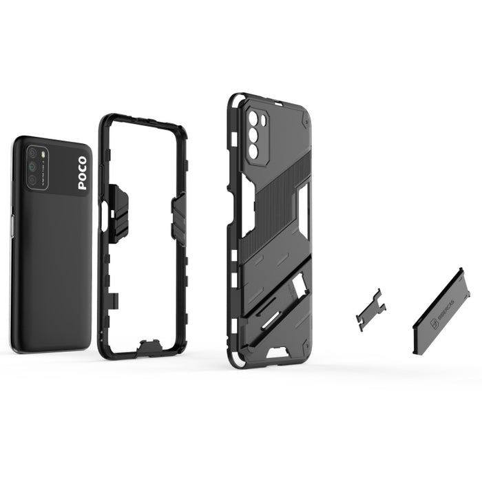 Punk Armor 2 en 1 PC + TPU Estuche a prueba de golpes con soporte invisible, For Xiaomi Poco M3, For Xiaomi Redmi Note 9 Pro 5G, For Xiaomi Redmi K40 / K40 Pro, For Xiaomi Redmi Note 9 4G, For Xiaomi Redmi Note 9 Pro Max, For Xiaomi Redmi K30          ...