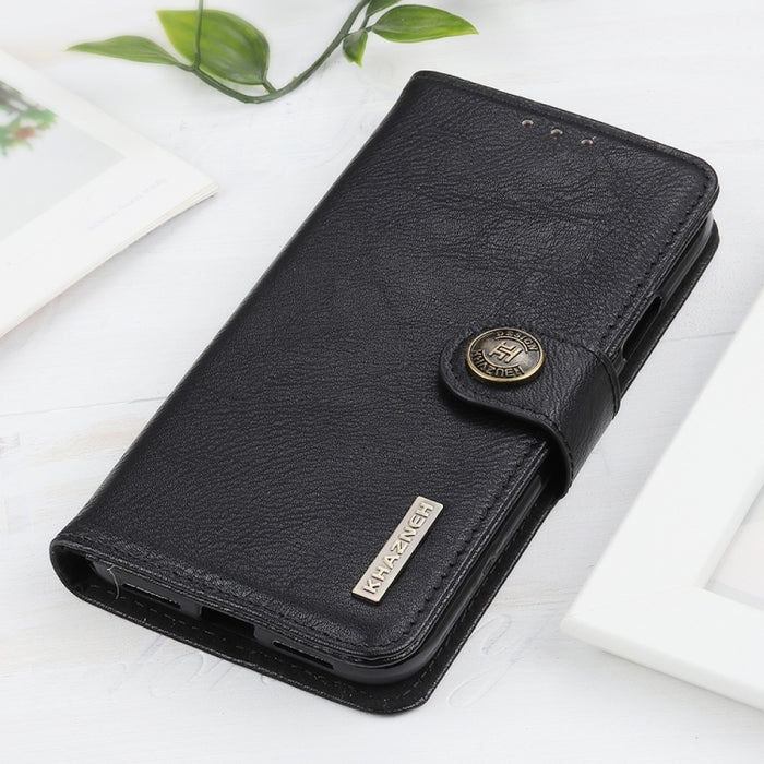 KHAZNEH Estuche de cuero con tapa horizontal con textura de cuero de vaca con soporte y ranuras para tarjetas y billetera, For Google Pixel 5A 5G, For Xiaomi Redmi K40 / K40 Pro / Mi 11i / Poco F3