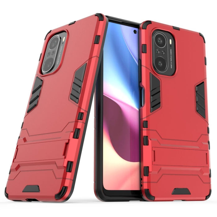 Estuche protector a prueba de golpes con soporte, For Xiaomi Redmi K40 / K40 Pro