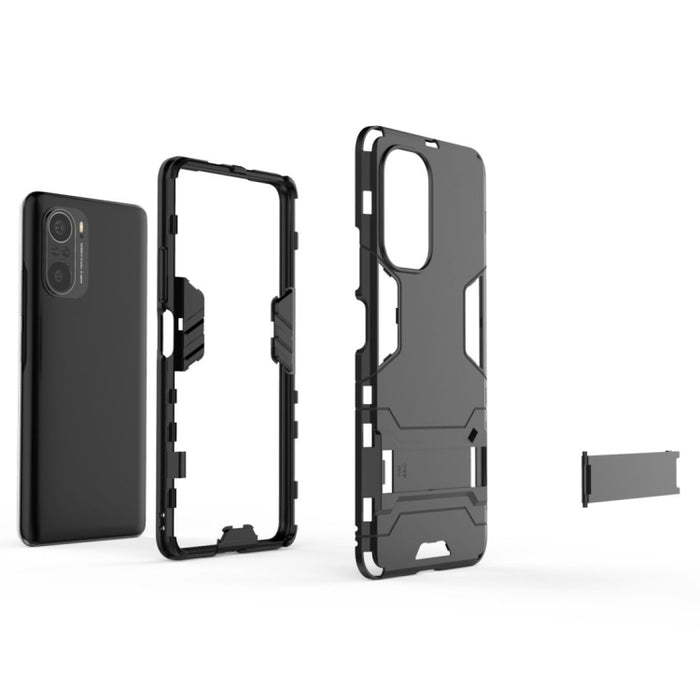 Estuche protector a prueba de golpes con soporte, For Xiaomi Redmi K40 / K40 Pro