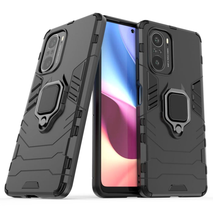 Funda protectora de PC + TPU a prueba de golpes con soporte de anillo magnético, For Xiaomi Redmi K40 / K40 Pro