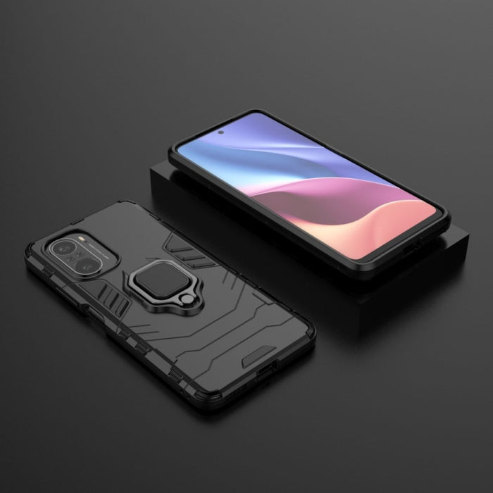 Funda protectora de PC + TPU a prueba de golpes con soporte de anillo magnético, For Xiaomi Redmi K40 / K40 Pro