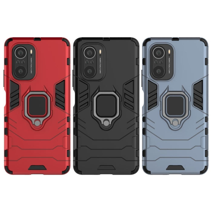 Funda protectora de PC + TPU a prueba de golpes con soporte de anillo magnético, For Xiaomi Redmi K40 / K40 Pro