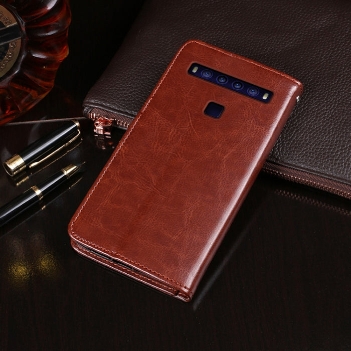 idewei Crazy Horse Texture Horizontal Flip Funda de cuero con soporte y ranuras para tarjetas y billetera, For TCL 10 5G, For vivo X60 Pro+ 5G