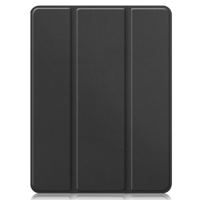 Estuche de cuero TPU + PU de nido de abeja con tapa horizontal con soporte de tres pliegues y función de reposo / activación y ranura para bolígrafo