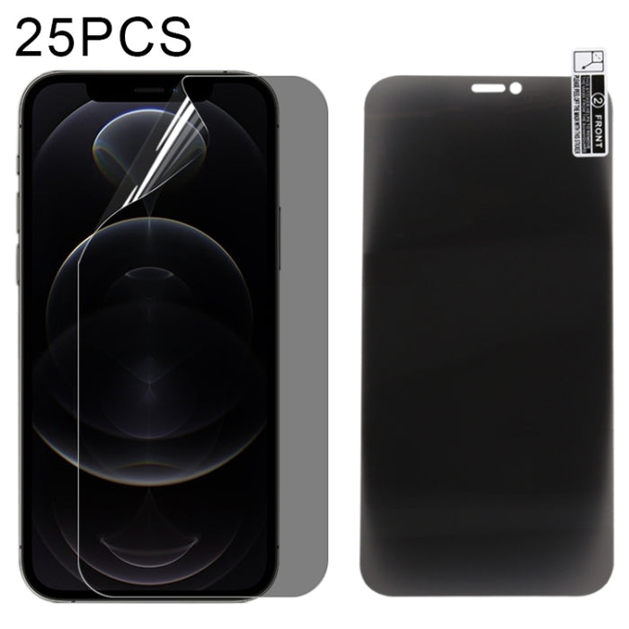 25 PCS 0.1mm 2.5D Cubierta completa Anti-spy Protector de pantalla Película de hidrogel a prueba de explosiones