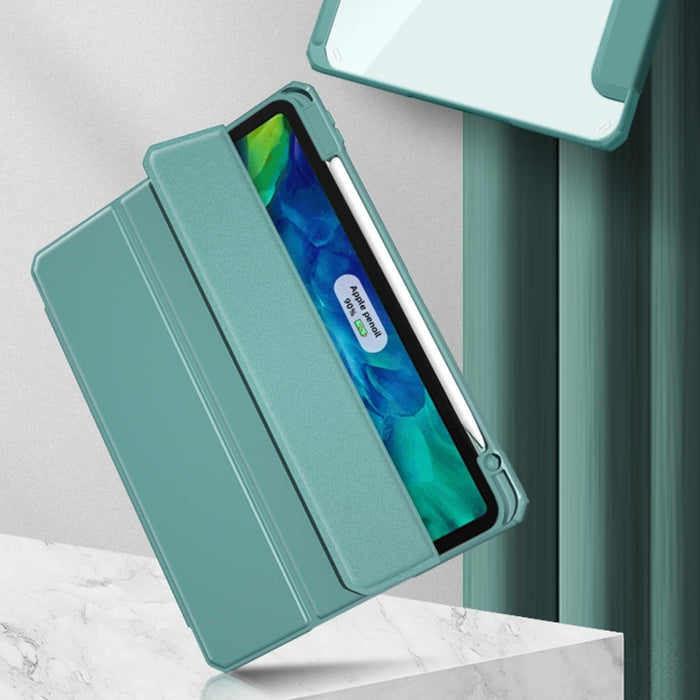 Mutural Pinyue Series PC + TPU Estuche de cuero con tapa horizontal con soporte y ranura para bolígrafo y función de suspensión / activación