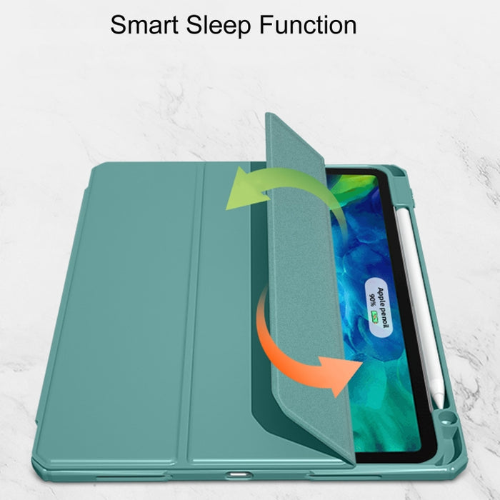 Mutural Pinyue Series PC + TPU Estuche de cuero con tapa horizontal con soporte y ranura para bolígrafo y función de suspensión / activación