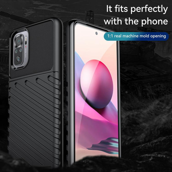 Estuche blando protector de TPU a prueba de golpes Thunderbolt, For Xiaomi Redmi Note 10, For Xiaomi Redmi Note 10 Pro, For Xiaomi Mi 10S