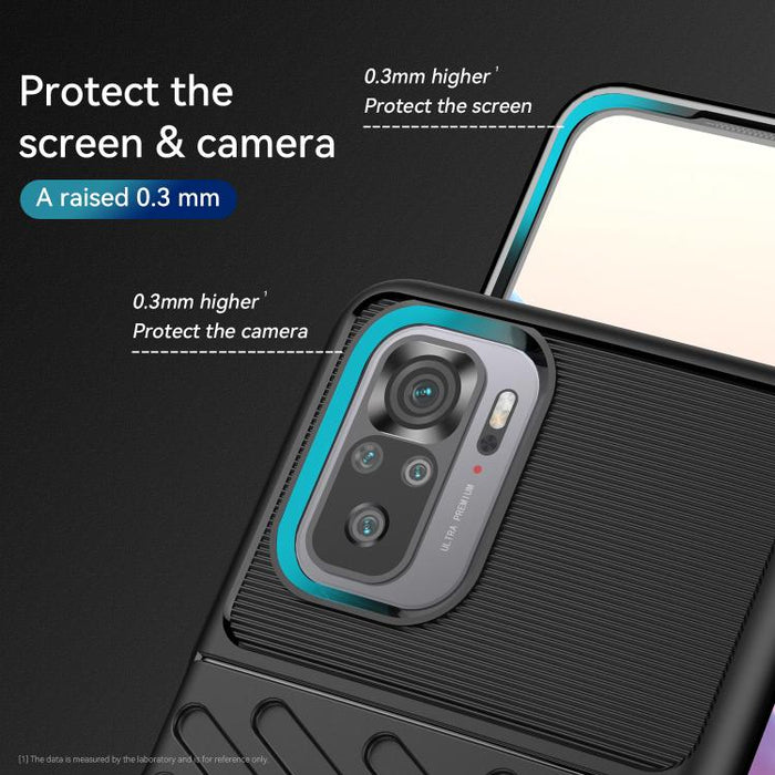Estuche blando protector de TPU a prueba de golpes Thunderbolt, For Xiaomi Redmi Note 10, For Xiaomi Redmi Note 10 Pro, For Xiaomi Mi 10S