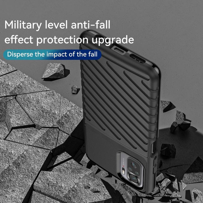 Estuche blando protector de TPU a prueba de golpes Thunderbolt, For Xiaomi Redmi Note 10, For Xiaomi Redmi Note 10 Pro, For Xiaomi Mi 10S