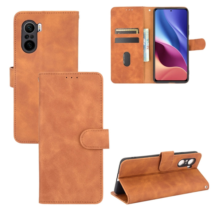 Funda de piel sintética con textura de piel de becerro con tapa horizontal y hebilla magnética con soporte, ranuras para tarjetas y cartera, For Xiaomi Redmi K40 / K40 Pro, For Motorola Moto E7 Power