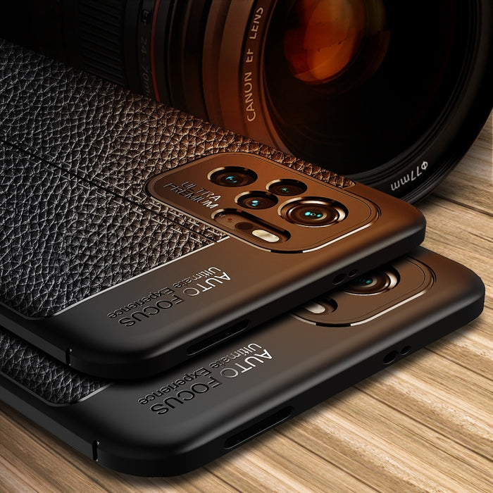Estuche a prueba de golpes de TPU con textura Litchi, For Xiaomi Redmi Note 10 4G / Note 10S, For Xiaomi Mi 10S