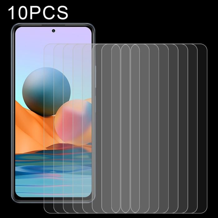 10 PCS 2.5D Película de vidrio templado sin pantalla completa, For OPPO F19 Pro (10 PCS), For Xiaomi Redmi Note 10 / Note 11 5G International Version / Note 10 Overseas Version 6.43 (10 PCS), For OPPO Reno5 Lite (10 PCS)                                ...