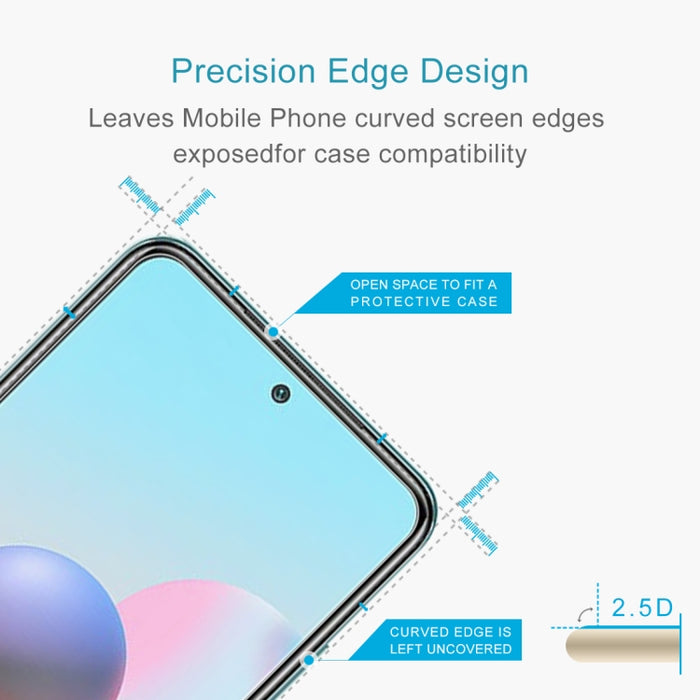 50 PCS 2.5D Película de vidrio templado de pantalla no completa, For Xiaomi Redmi Note 10 / Note 11 5G International Version / Note 10 Overseas Version 6.43 (50 PCS), For OPPO F19 Pro (50 PCS), For OPPO Reno5 Lite (50 PCS)                              ...