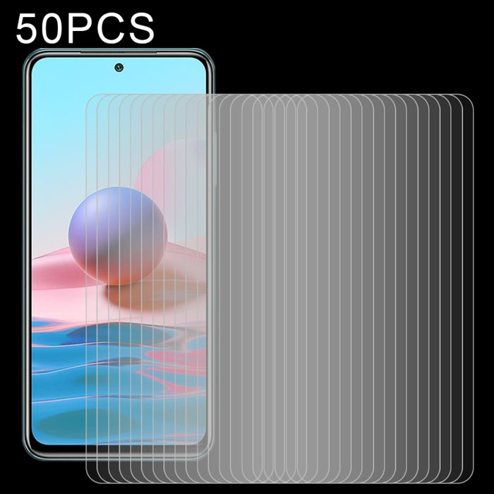 50 PCS 2.5D Película de vidrio templado de pantalla no completa, For Xiaomi Redmi Note 10 / Note 11 5G International Version / Note 10 Overseas Version 6.43 (50 PCS), For OPPO F19 Pro (50 PCS), For OPPO Reno5 Lite (50 PCS)                              ...