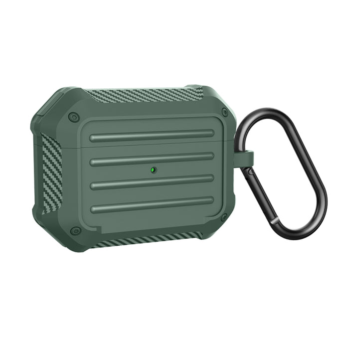 Estuche protector de TPU para equipaje de fibra de carbono a prueba de golpes para auriculares inalámbricos, For AirPods 1/2, For AirPods Pro