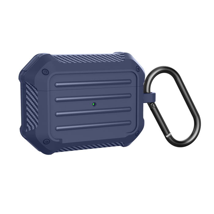 Estuche protector de TPU para equipaje de fibra de carbono a prueba de golpes para auriculares inalámbricos, For AirPods 1/2, For AirPods Pro