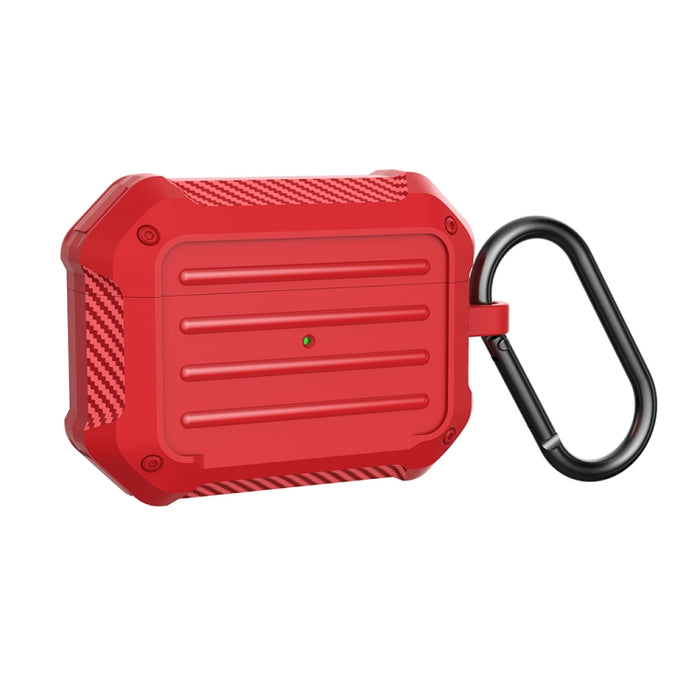 Estuche protector de TPU para equipaje de fibra de carbono a prueba de golpes para auriculares inalámbricos, For AirPods 1/2, For AirPods Pro