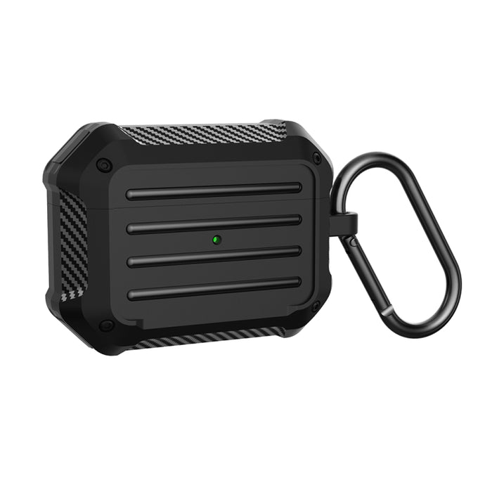 Estuche protector de TPU para equipaje de fibra de carbono a prueba de golpes para auriculares inalámbricos, For AirPods 1/2, For AirPods Pro