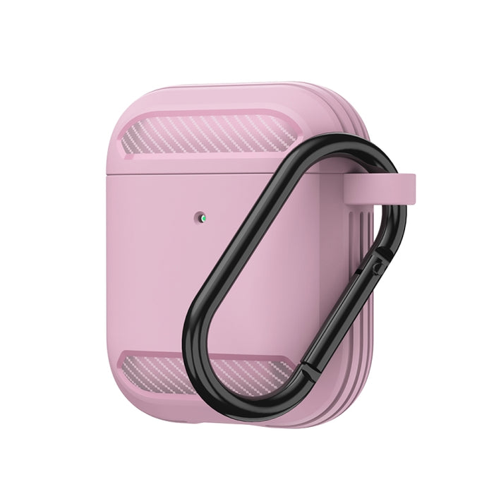 Estuche protector de TPU con armadura de fibra de carbono a prueba de golpes para auriculares inalámbricos
