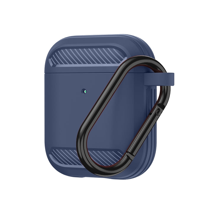 Estuche protector de TPU con armadura de fibra de carbono a prueba de golpes para auriculares inalámbricos