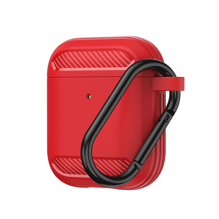 Estuche protector de TPU con armadura de fibra de carbono a prueba de golpes para auriculares inalámbricos