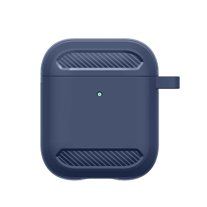 Estuche protector de TPU con armadura de fibra de carbono a prueba de golpes para auriculares inalámbricos