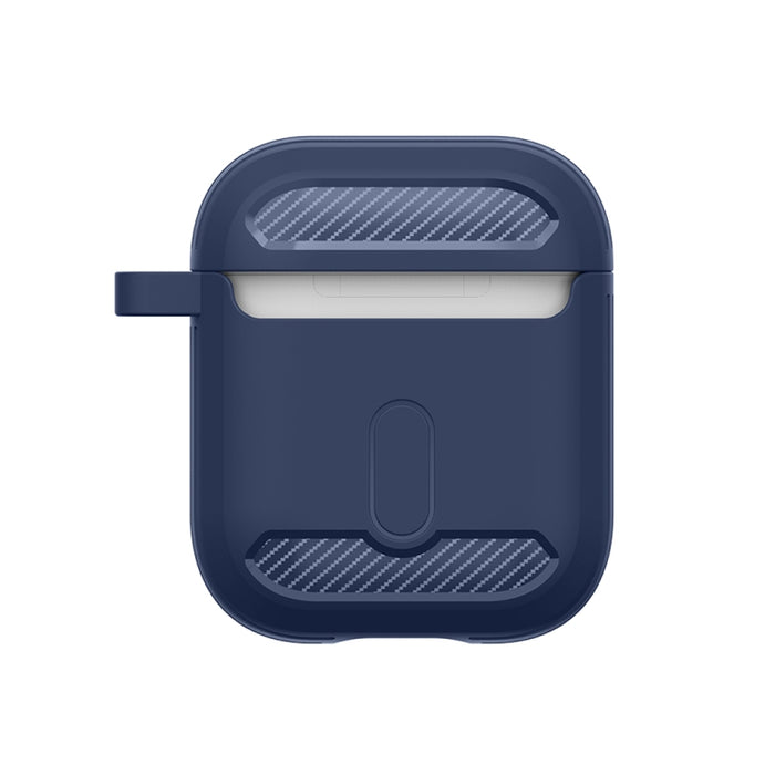 Estuche protector de TPU con armadura de fibra de carbono a prueba de golpes para auriculares inalámbricos