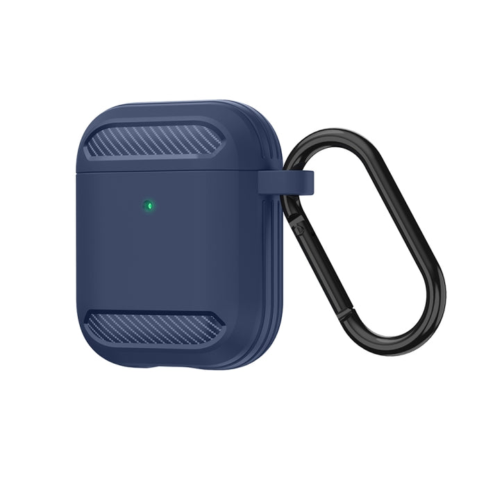 Estuche protector de TPU con armadura de fibra de carbono a prueba de golpes para auriculares inalámbricos