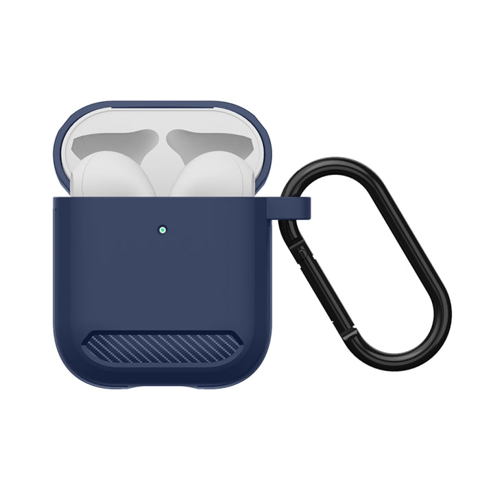 Estuche protector de TPU con armadura de fibra de carbono a prueba de golpes para auriculares inalámbricos