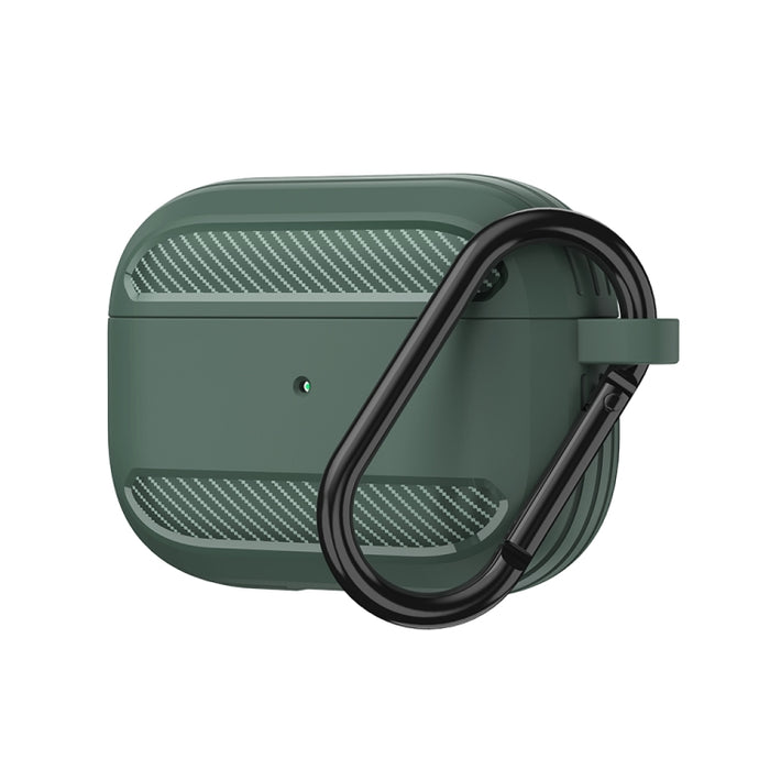 Estuche protector de TPU con armadura de fibra de carbono a prueba de golpes para auriculares inalámbricos