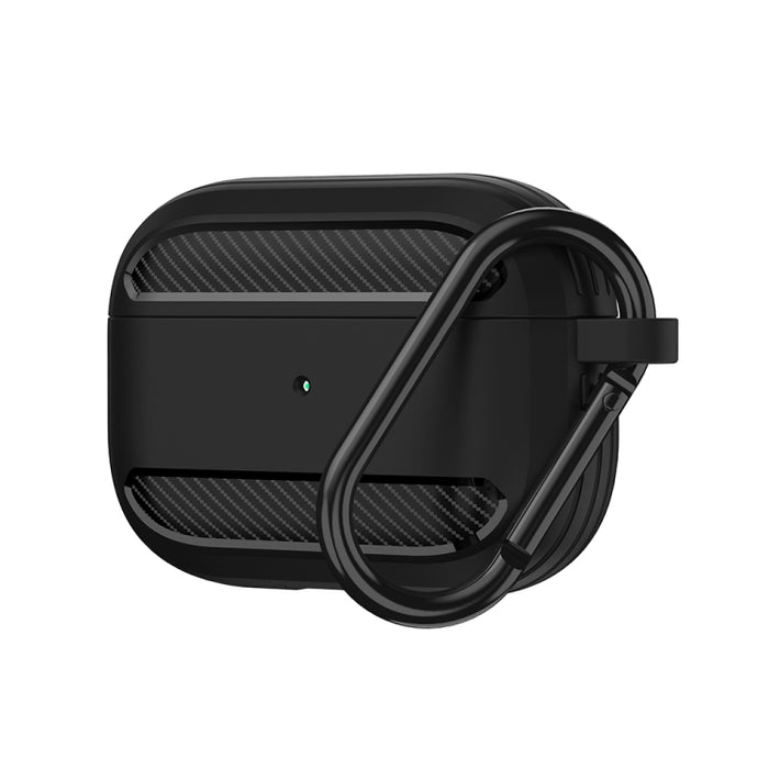 Estuche protector de TPU con armadura de fibra de carbono a prueba de golpes para auriculares inalámbricos