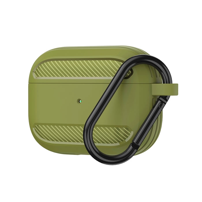 Estuche protector de TPU con armadura de fibra de carbono a prueba de golpes para auriculares inalámbricos