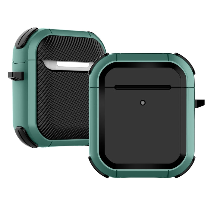 Estuche protector de TPU Thunder Mecha a prueba de golpes para auriculares inalámbricos, For AirPods 1/2, For AirPods Pro