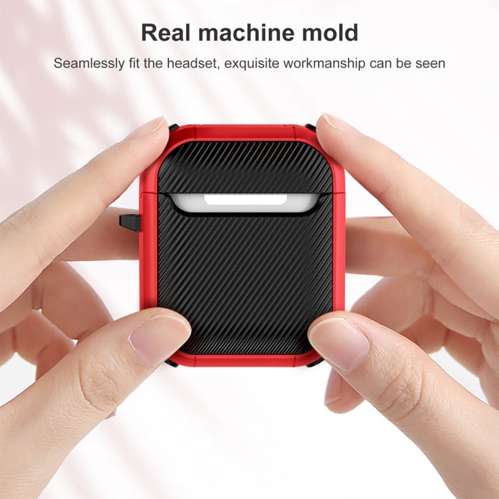 Estuche protector de TPU Thunder Mecha a prueba de golpes para auriculares inalámbricos, For AirPods 1/2, For AirPods Pro