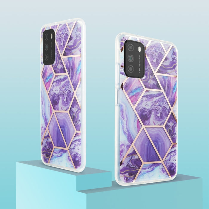Estuche protector de TPU con patrón de mármol de galvanoplastia 3D, For Xiaomi Poco M3 / Note 9 4G / Redmi 9 Power, For Samsung Galaxy A12, For Samsung Galaxy A32 5G, For Samsung Galaxy A52 5G / 4G, For Samsung Galaxy A72 5G / 4G                       ...
