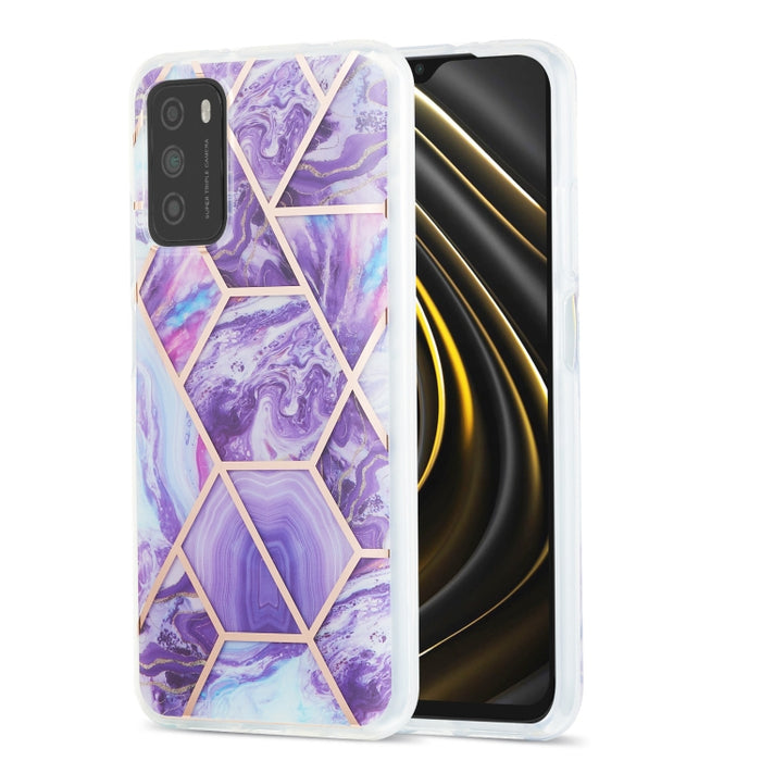 Estuche protector de TPU con patrón de mármol de galvanoplastia 3D, For Xiaomi Poco M3 / Note 9 4G / Redmi 9 Power, For Samsung Galaxy A12, For Samsung Galaxy A32 5G, For Samsung Galaxy A52 5G / 4G, For Samsung Galaxy A72 5G / 4G                       ...