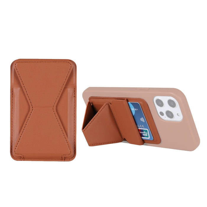 Magsafing Soporte plegable magnético Cartera de cuero Snap-On Card Holder Case Bag para iPhone 12 mini, iPhone 12, iPhone 12 Pro, iPhone 12 Pro Max