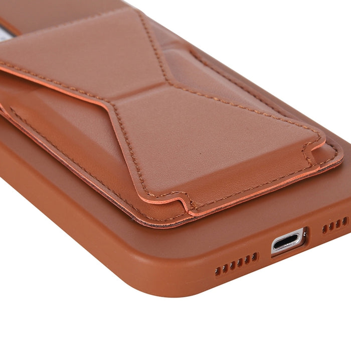 Magsafing Soporte plegable magnético Cartera de cuero Snap-On Card Holder Case Bag para iPhone 12 mini, iPhone 12, iPhone 12 Pro, iPhone 12 Pro Max