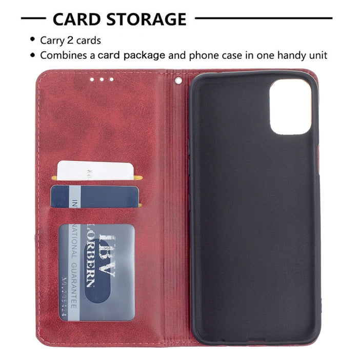 Estuche de cuero magnético con tapa horizontal con textura de rombos con soporte y ranuras para tarjetas, For LG K42, For Xiaomi Redmi Note 10 4G / Note 10s, For Samsung Galaxy A32 4G
