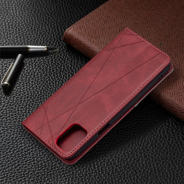Estuche de cuero magnético con tapa horizontal con textura de rombos con soporte y ranuras para tarjetas, For LG K42, For Xiaomi Redmi Note 10 4G / Note 10s, For Samsung Galaxy A32 4G
