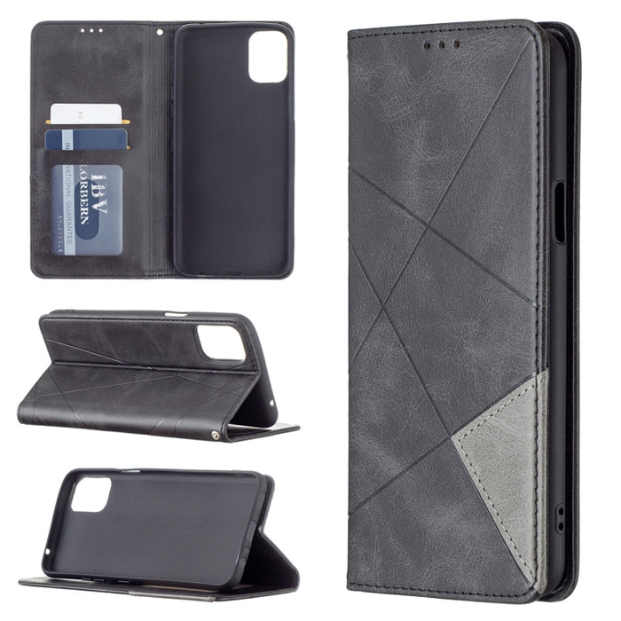 Estuche de cuero magnético con tapa horizontal con textura de rombos con soporte y ranuras para tarjetas, For LG K42, For Xiaomi Redmi Note 10 4G / Note 10s, For Samsung Galaxy A32 4G