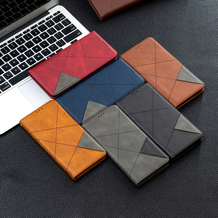 Estuche de cuero magnético con tapa horizontal con textura de rombos con soporte y ranuras para tarjetas, For LG K42, For Xiaomi Redmi Note 10 4G / Note 10s, For Samsung Galaxy A32 4G