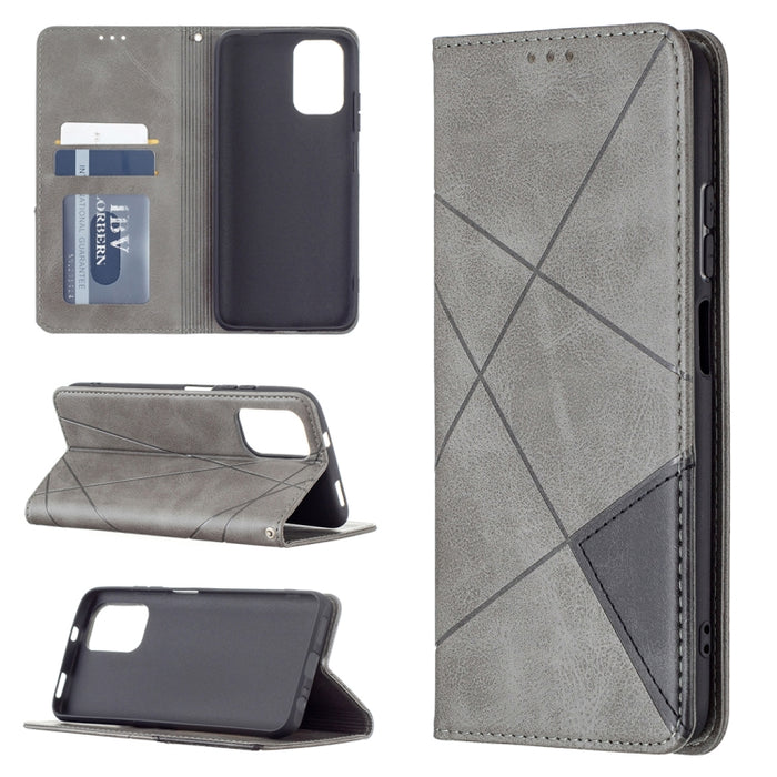 Estuche de cuero magnético con tapa horizontal con textura de rombos con soporte y ranuras para tarjetas, For LG K42, For Xiaomi Redmi Note 10 4G / Note 10s, For Samsung Galaxy A32 4G