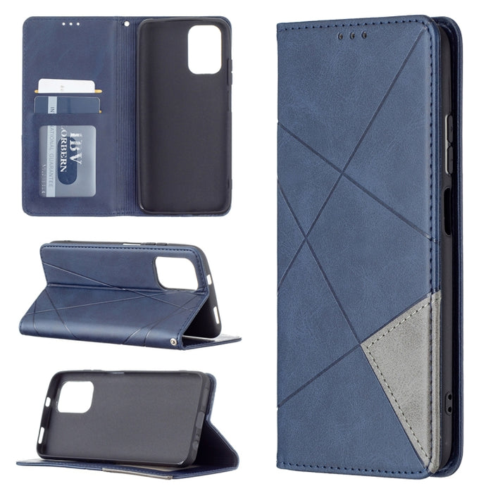 Estuche de cuero magnético con tapa horizontal con textura de rombos con soporte y ranuras para tarjetas, For LG K42, For Xiaomi Redmi Note 10 4G / Note 10s, For Samsung Galaxy A32 4G