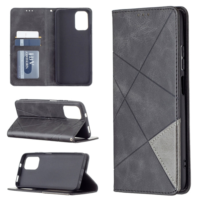 Estuche de cuero magnético con tapa horizontal con textura de rombos con soporte y ranuras para tarjetas, For LG K42, For Xiaomi Redmi Note 10 4G / Note 10s, For Samsung Galaxy A32 4G