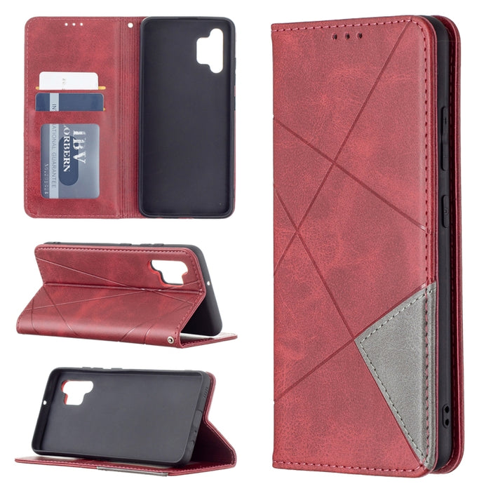 Estuche de cuero magnético con tapa horizontal con textura de rombos con soporte y ranuras para tarjetas, For LG K42, For Xiaomi Redmi Note 10 4G / Note 10s, For Samsung Galaxy A32 4G