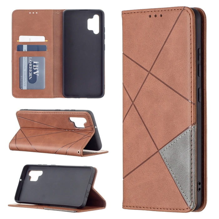 Estuche de cuero magnético con tapa horizontal con textura de rombos con soporte y ranuras para tarjetas, For LG K42, For Xiaomi Redmi Note 10 4G / Note 10s, For Samsung Galaxy A32 4G
